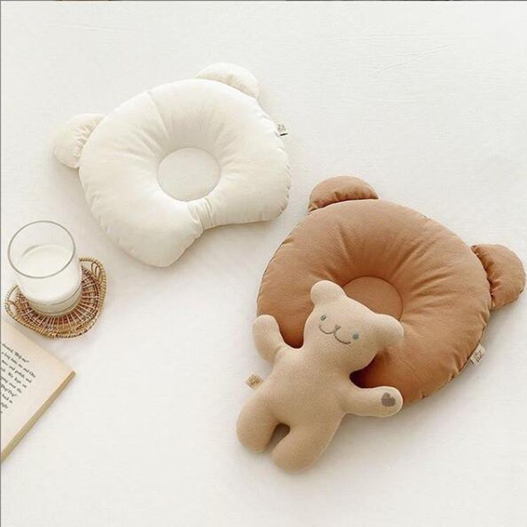 Baby Bear Ear Pillow Baby Correct Head Shape Breathable Headrest