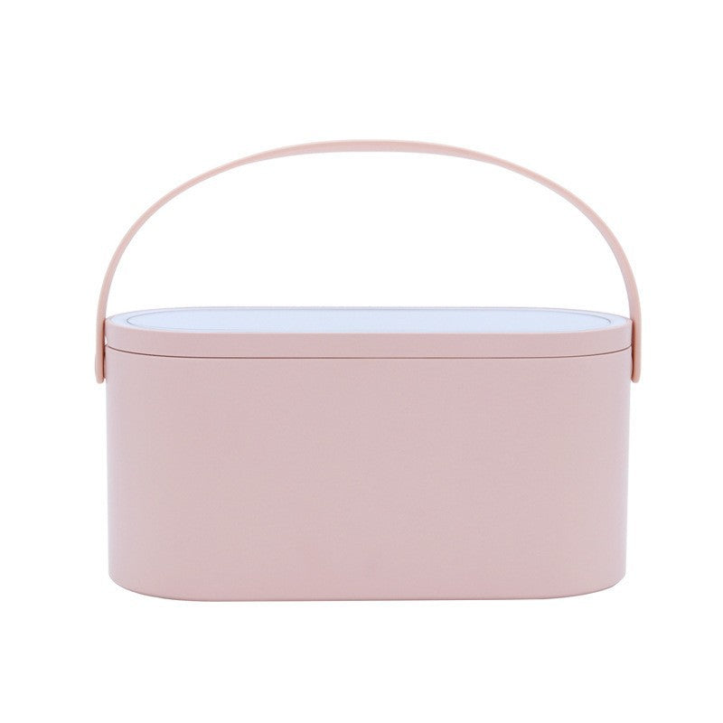 Portable LED Light Storage Box - Makeup Mirror